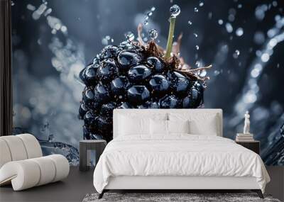 Blackberry Splash Wall mural