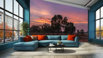 Landscape Sunset sky Wall mural