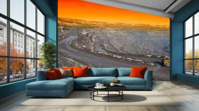 Industrial Quarry Mining Iron Ore. Wall mural