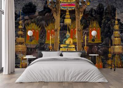 	The emerald buddha in grand palace. Wall mural