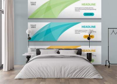 abstract web banner design template background Wall mural