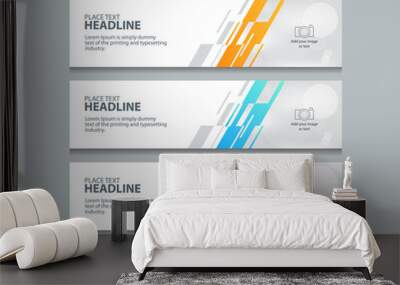 abstract web banner design template backgrounds Wall mural