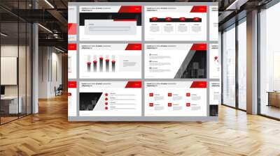 business presentation backgrounds design template and page layout design for brochure ,annual report and company profile ,   Wall mural