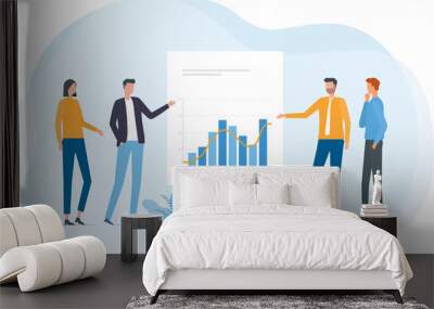 business team meeting  Wall mural