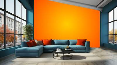 Abstract orange gradient background. Vector illustration. Wall mural