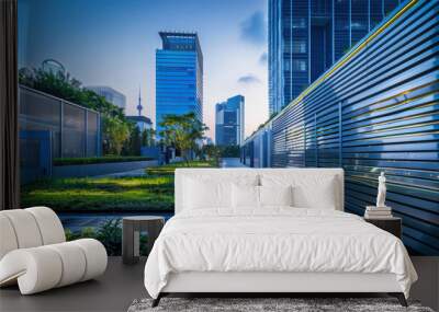 Ereen building energy management systems deployed in modern urban environments Wall mural