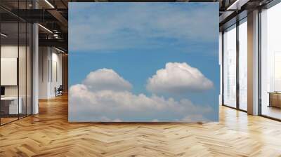 Blue sky background with clouds Wall mural