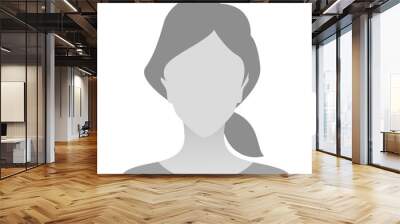 person gray photo placeholder woman Wall mural