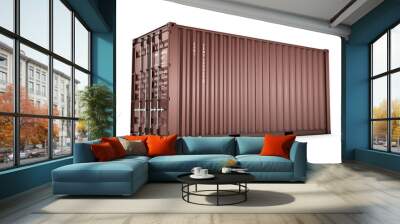 3D rendering Isolated cargo container Wall mural