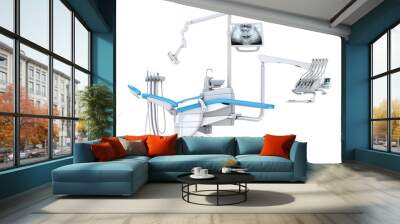 3D rendering modern dental chair Wall mural