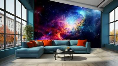 Galaxy and universe light. Galaxies sky in space Planets and stars beauty of space exploration Wall mural