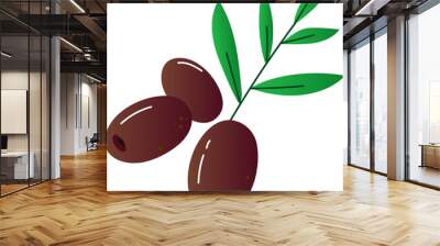 Olive green healthy organic food Wall mural