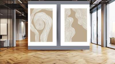 Printable wall art vector poster set. Wall mural