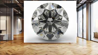 Top view of round diamond. Wall mural