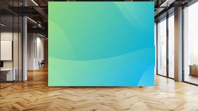 Abstract Blue waves geometric background. Modern background design. gradient color. Fluid shapes composition. Fit for presentation design. website, banners, wallpapers, brochure, posters Wall mural