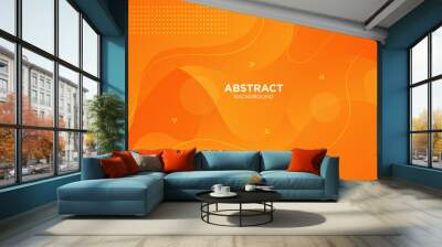 Abstract Colorful geometric background. Modern  background design. Liquid color. Fluid shapes composition.  Fit for presentation design. website, basis for banners, wallpapers, brochure, posters Wall mural