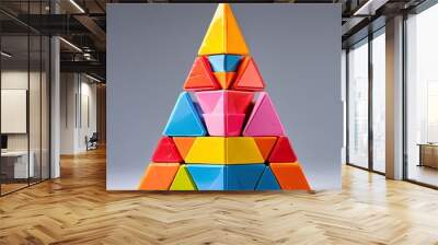 pyramid of cubes Wall mural