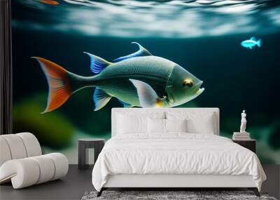 fish in aquarium Wall mural