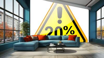 20% off sign Wall mural