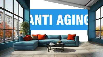 anti aging ribbon. anti aging isolated band sign. anti aging banner Wall mural