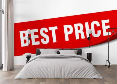 best price sticker. best price square isolated sign. best price Wall mural