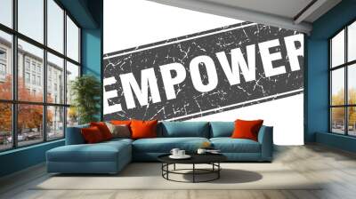 empower sign. empower grunge black stamp. Label Wall mural