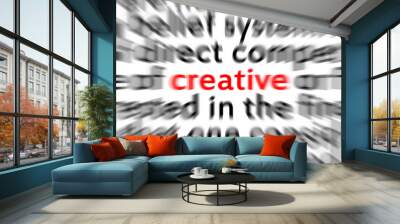 Focus on creative Wall mural