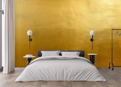 Golden background. Gold texture. Beatiful luxury and elegant gold background. Shiny golden wall texture Wall mural