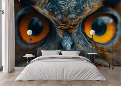 Owl wallpaper. Owl poster Wall mural