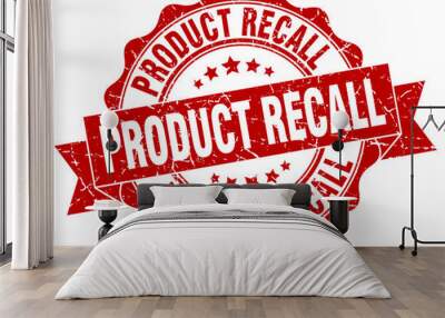 product recall stamp. sign. seal Wall mural