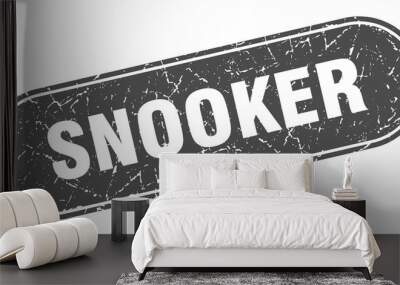 snooker sign. snooker grunge black stamp. Label Wall mural