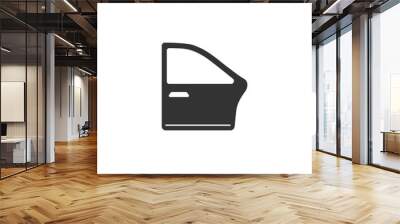 Car door isolated icon on white background, auto service, repair car detail vector Wall mural