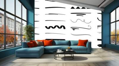 underline vector set Wall mural