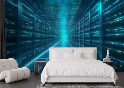 abstract futuristic wallpaper. digital background Wall mural