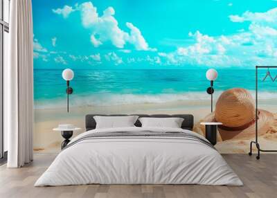 beautiful beach and sea Wall mural