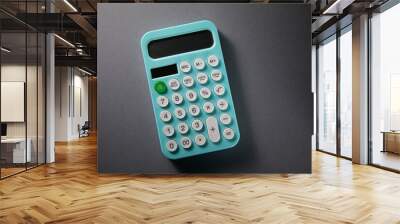 Calculator on the table Wall mural