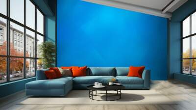 Dark background  blue glossy abstract texture design. Wall mural