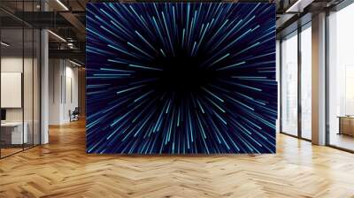 speed of light  blue background Wall mural