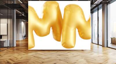 3d render gold summer balloon lettering Wall mural