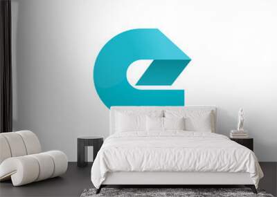 Letter E logo icon design template elements Wall mural