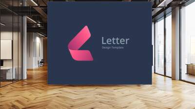 Letter L logo icon design template elements Wall mural