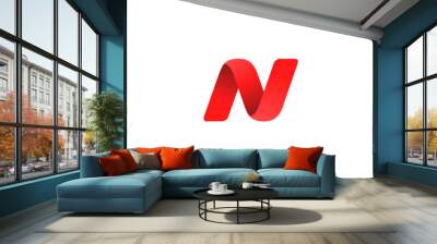 Letter N logo icon design template elements Wall mural