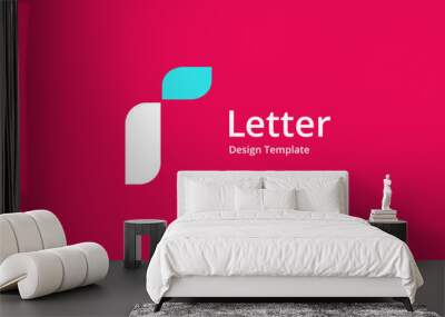 Letter R logo icon design template elements Wall mural