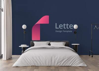 Letter R logo icon design template elements Wall mural