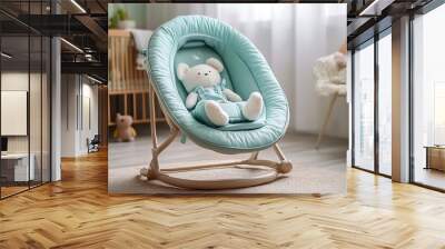 Baby Swing with Teddy Bear Toy Wall mural