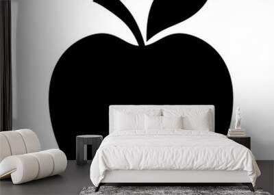 Apple vector shape Wall mural