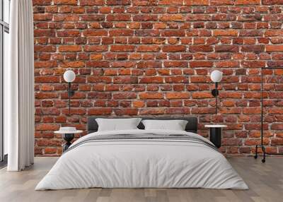 Brick wall background, industrial texture Wall mural