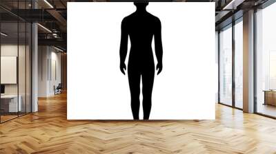 Man full length silhouette vector illustration Wall mural