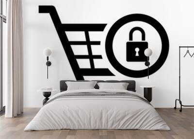 Price lock vector icon Wall mural