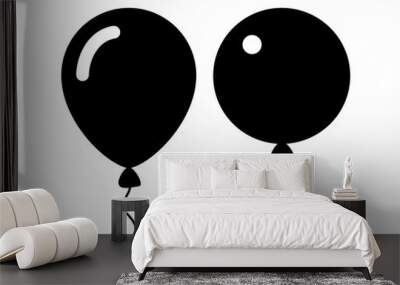 Rubber air balloon icon Wall mural